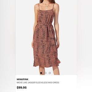MINKPINK Spotted Midi Dress